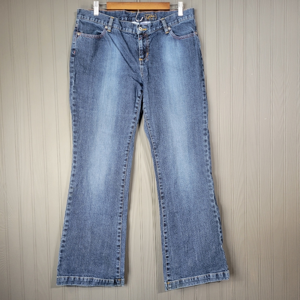 Columbia Lean Jeans Boot Cut Dark Wash Denim Pants Blue Women's Size 12 Regular